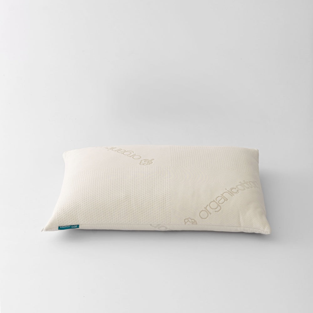 Organic cotton shredded memory foam pillow
