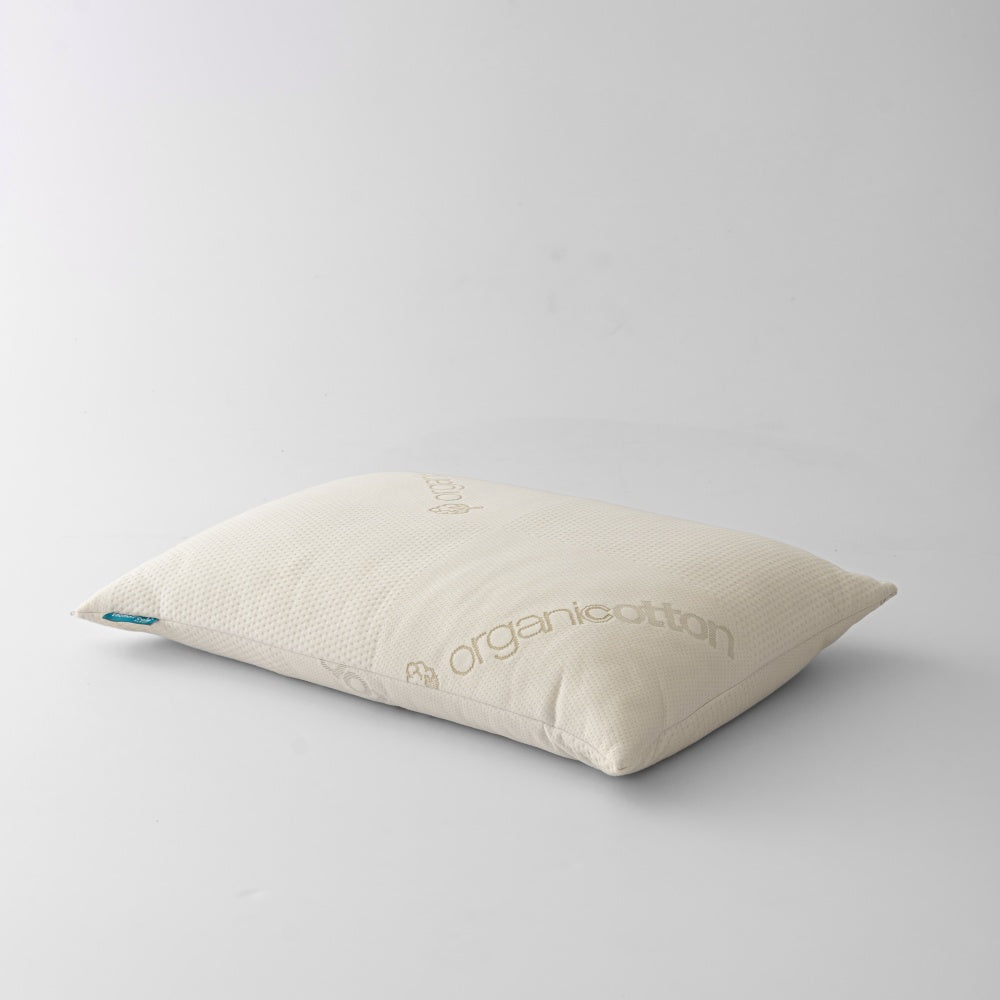 Organic cotton shredded memory foam pillow