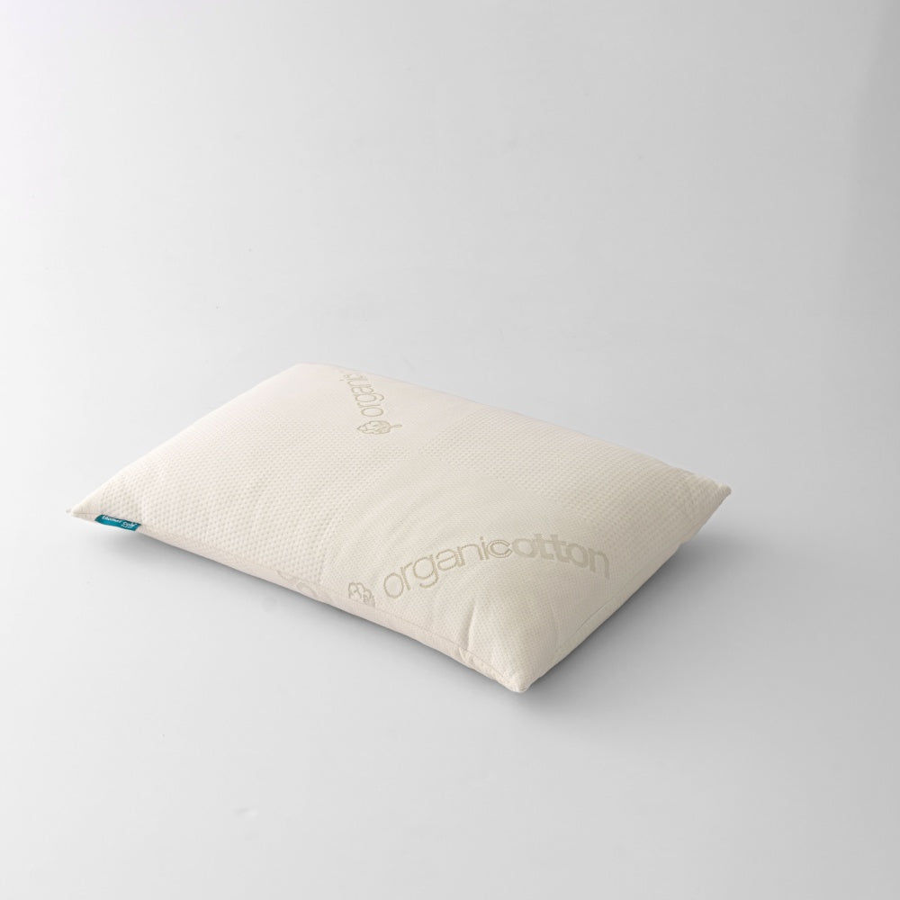 Organic cotton shredded memory foam pillow