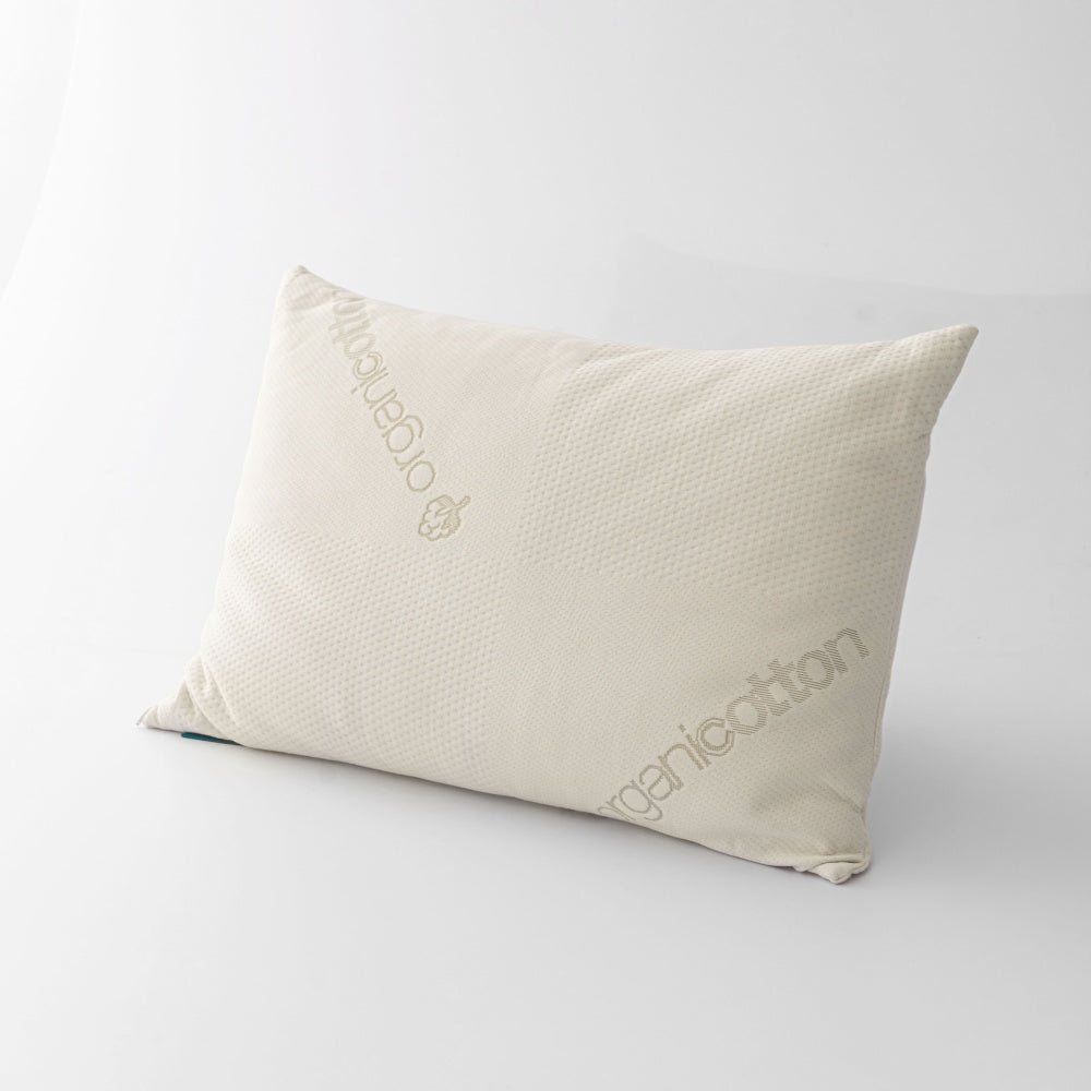 Organic cotton shredded memory foam pillow