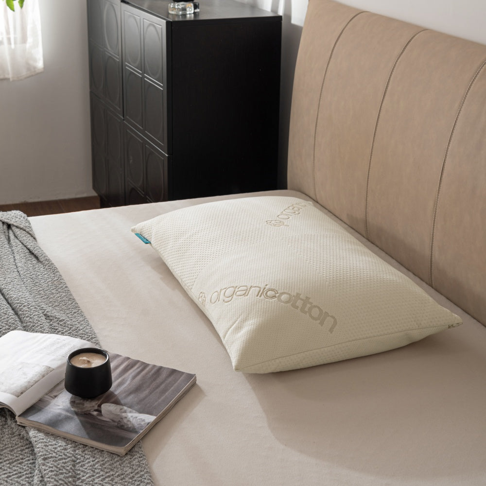 Lacozia Organic Cotton Shredded Memory Foam Pillow