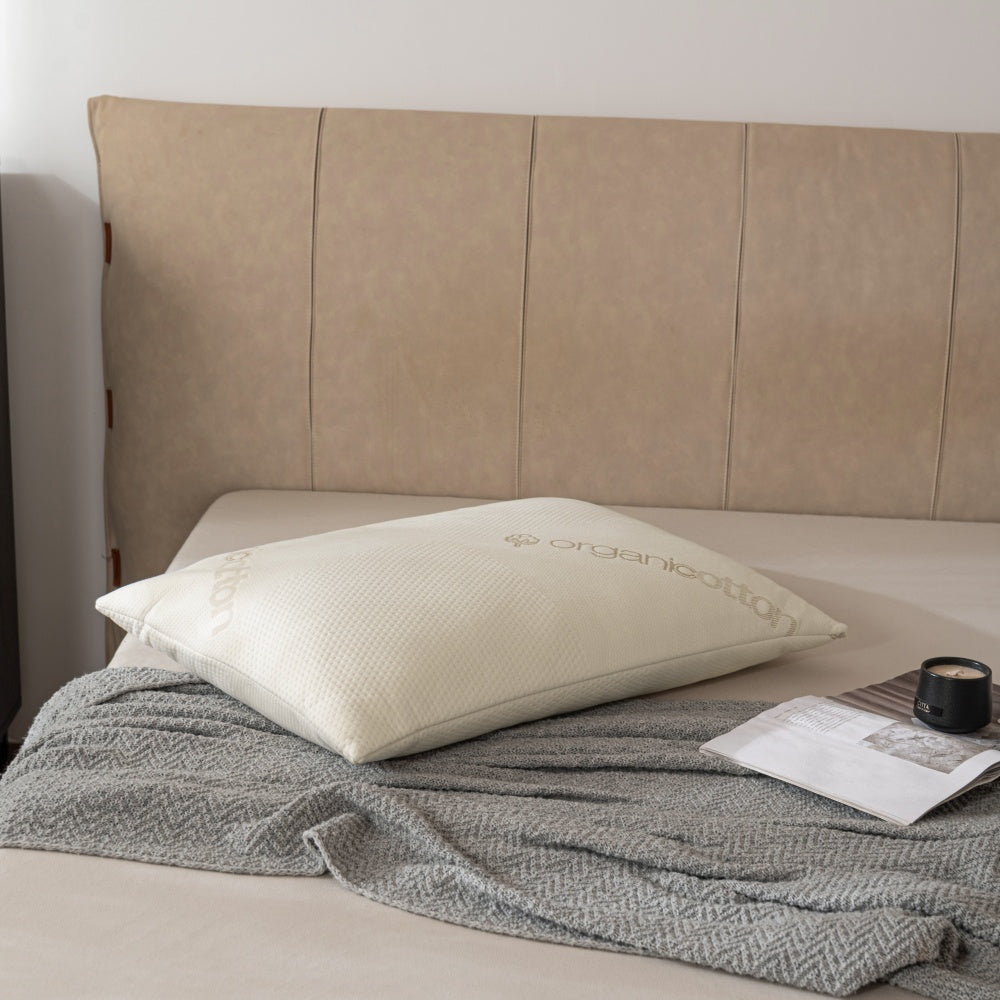 Lacozia Organic Cotton Shredded Memory Foam Pillow