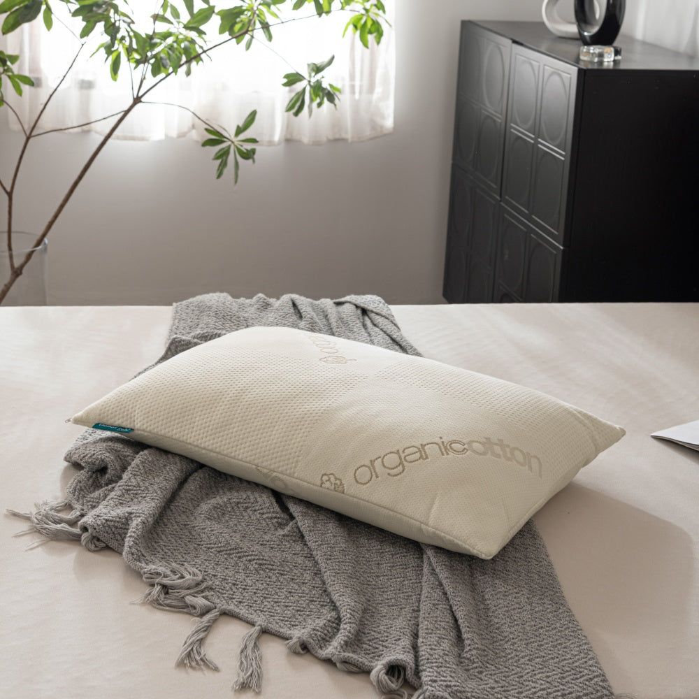 Lacozia Organic Cotton Shredded Memory Foam Pillow