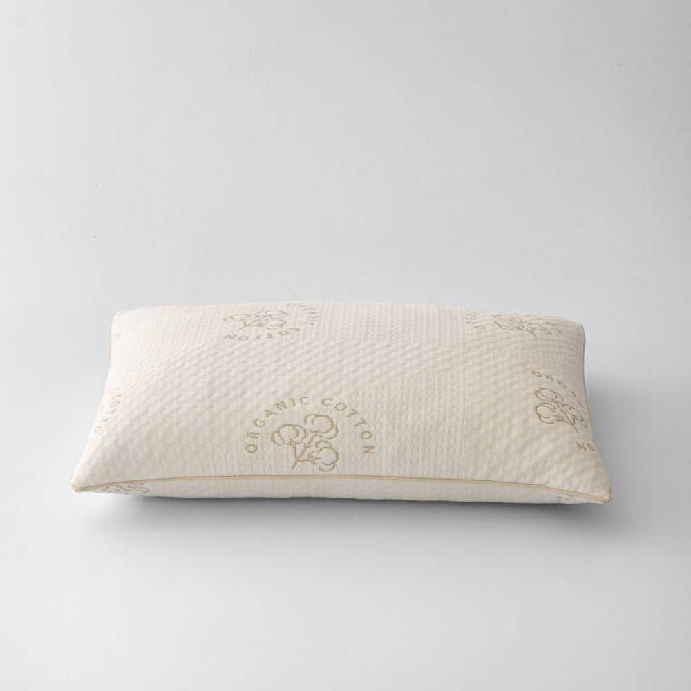 Organic cotton shredded memory foam pillow