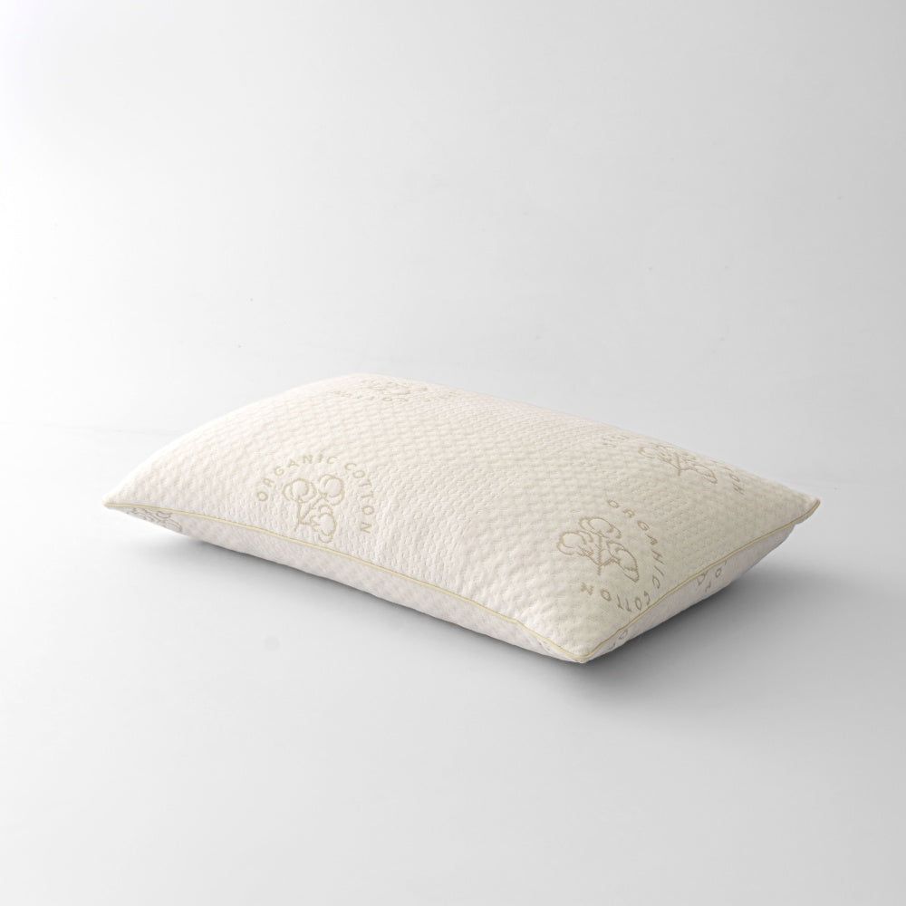 Organic cotton shredded memory foam pillow
