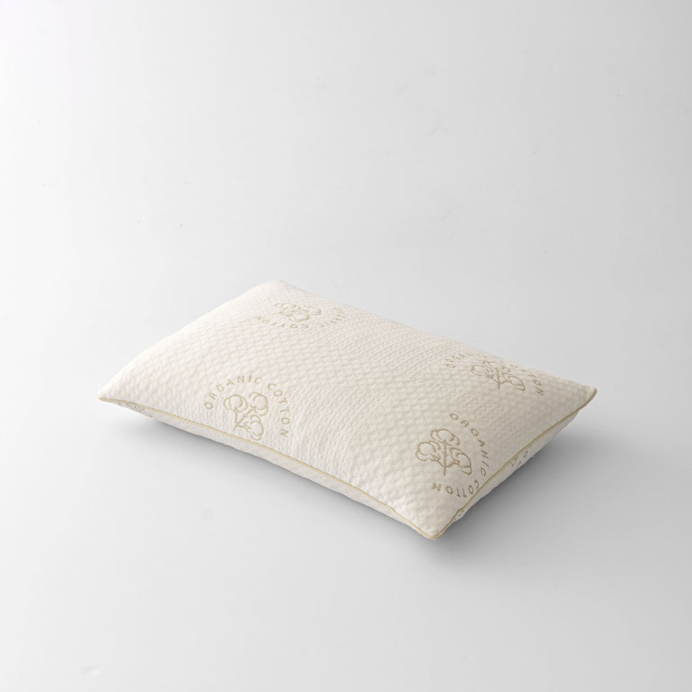 Organic cotton shredded memory foam pillow
