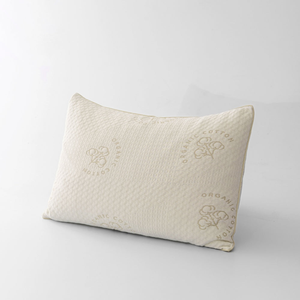 Organic cotton shredded memory foam pillow