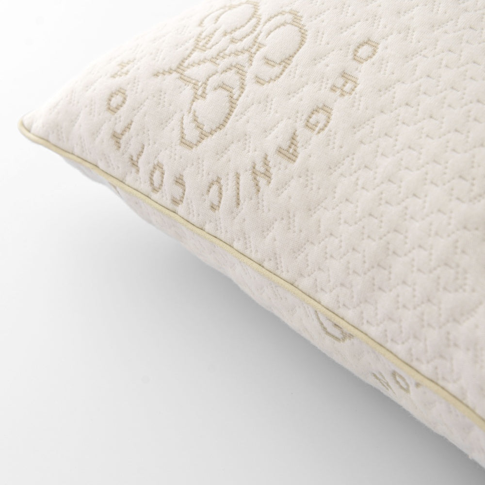 Organic cotton shredded memory foam pillow