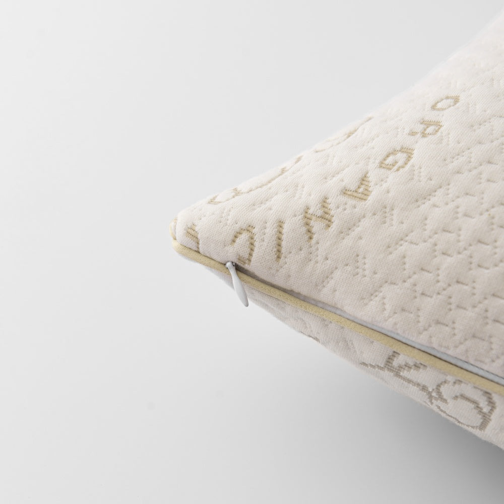 Organic cotton shredded memory foam pillow