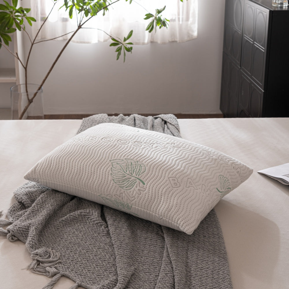 Bamboo shredded memory foam pillow