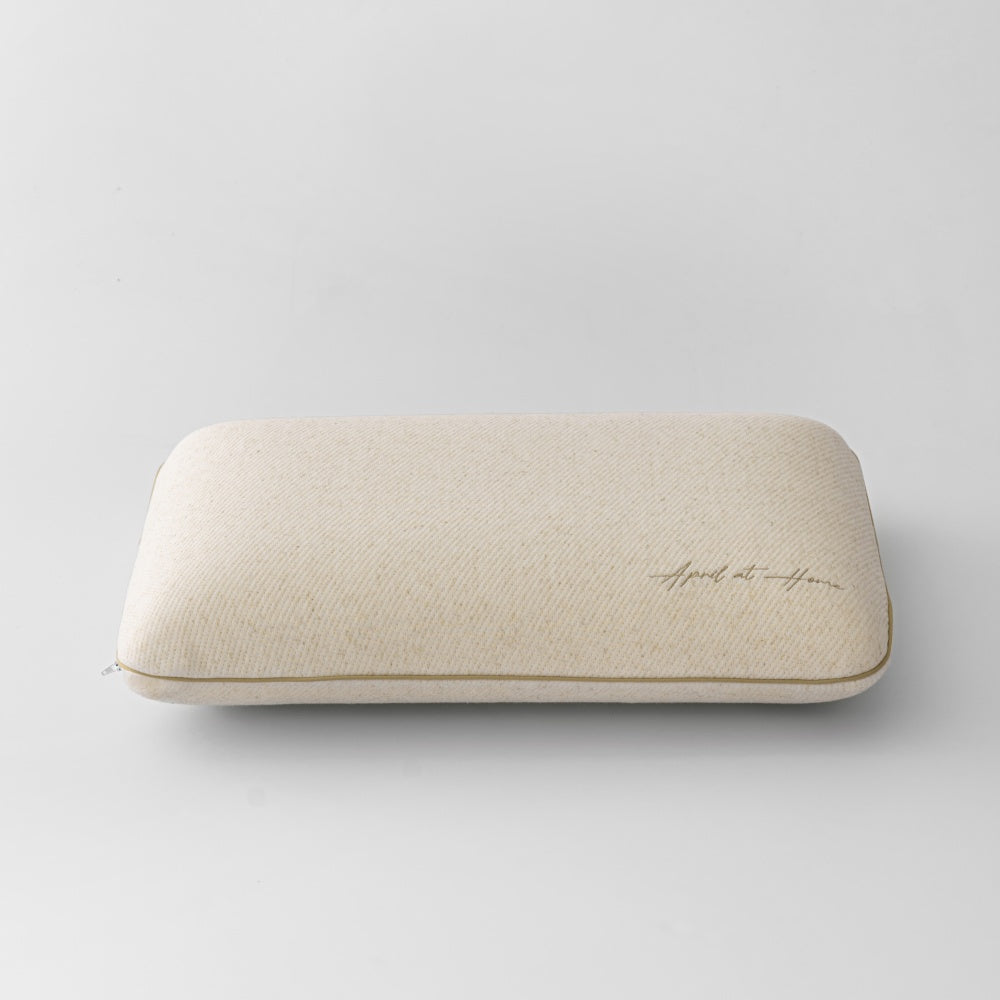 Linen memory foam pillow