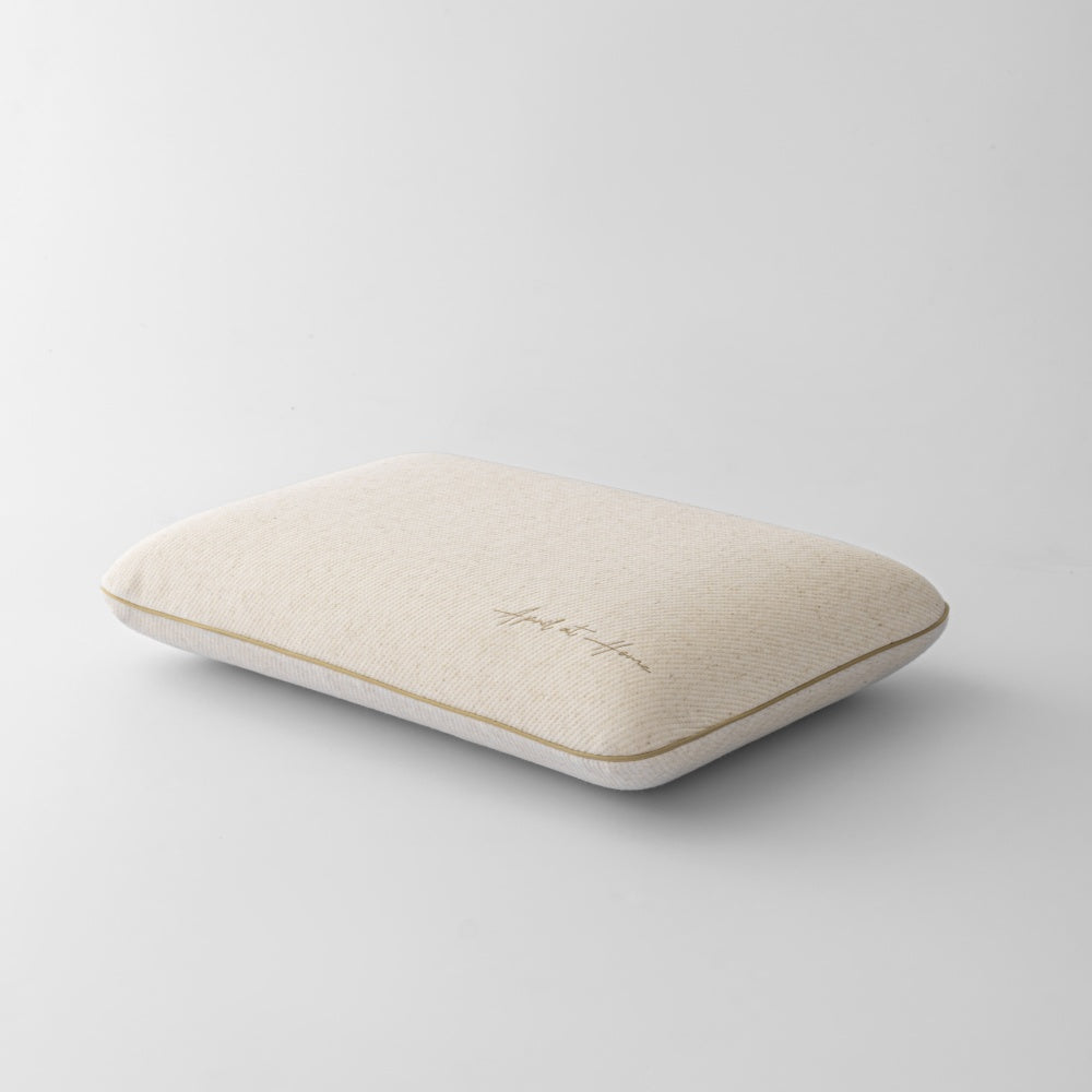 Linen memory foam pillow