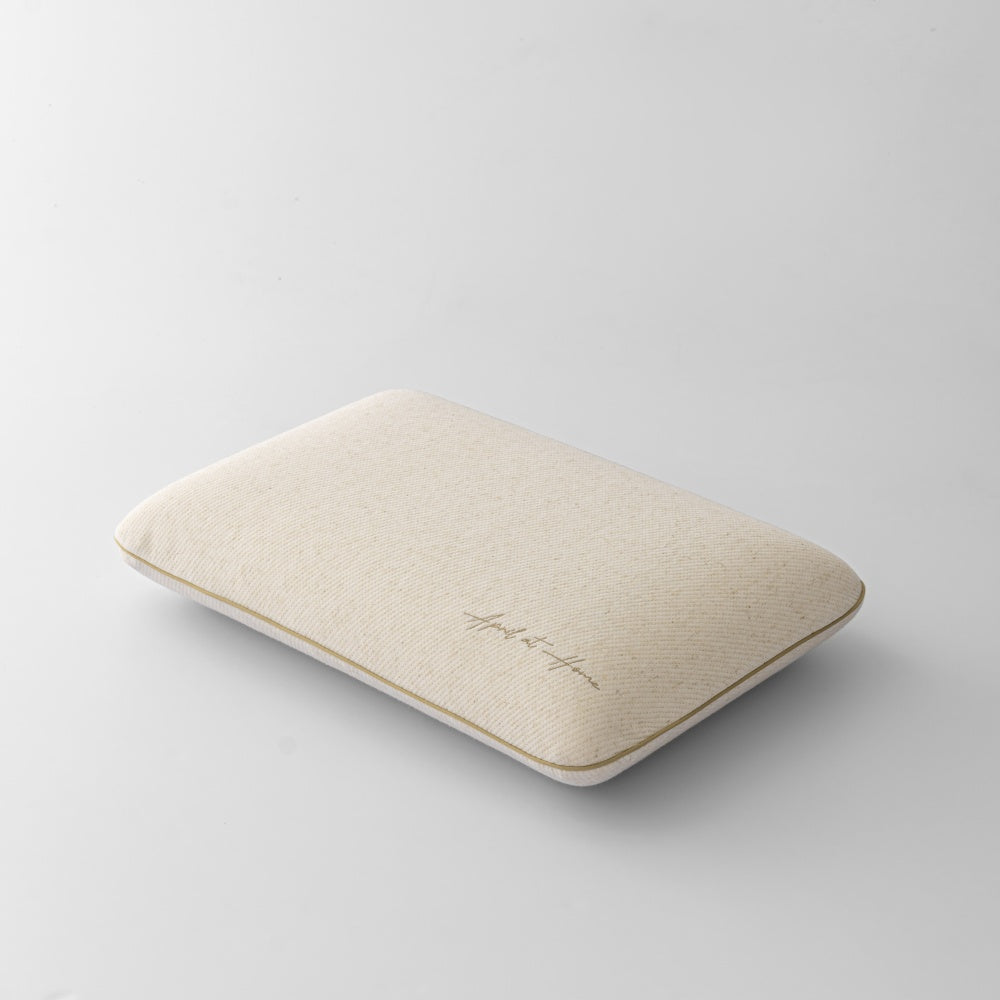 Linen memory foam pillow