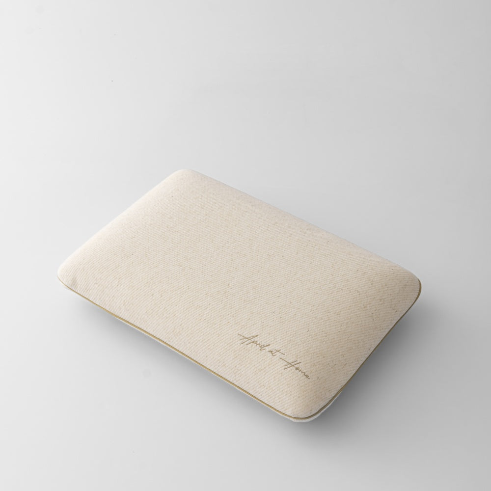 Linen memory foam pillow