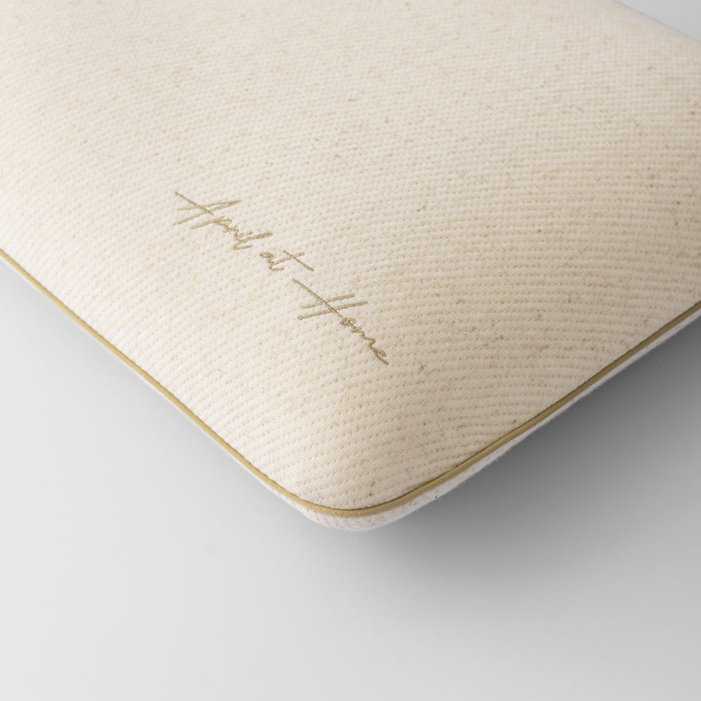 Linen memory foam pillow
