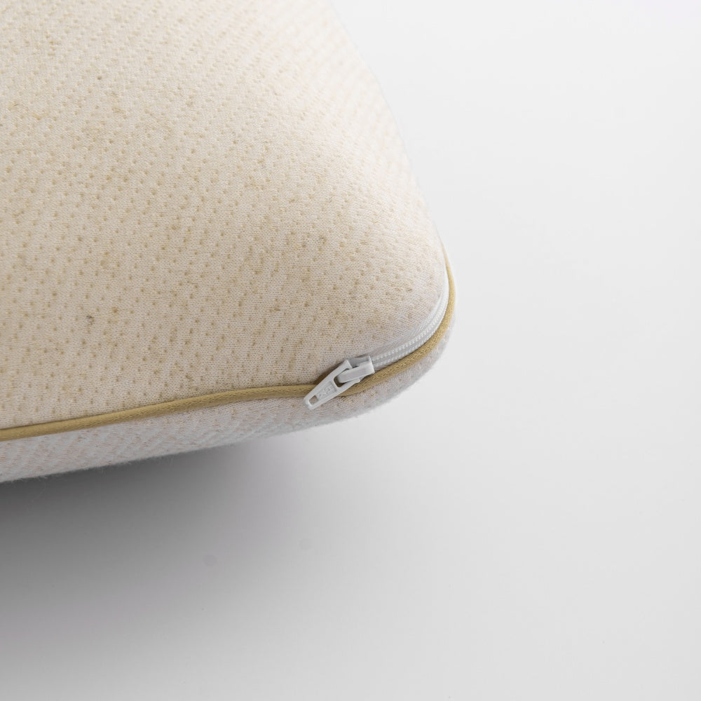 Linen memory foam pillow