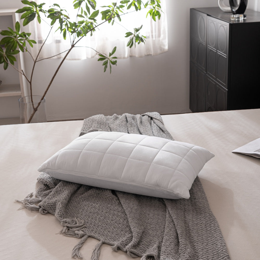 Bamboo quilted cooling pillow